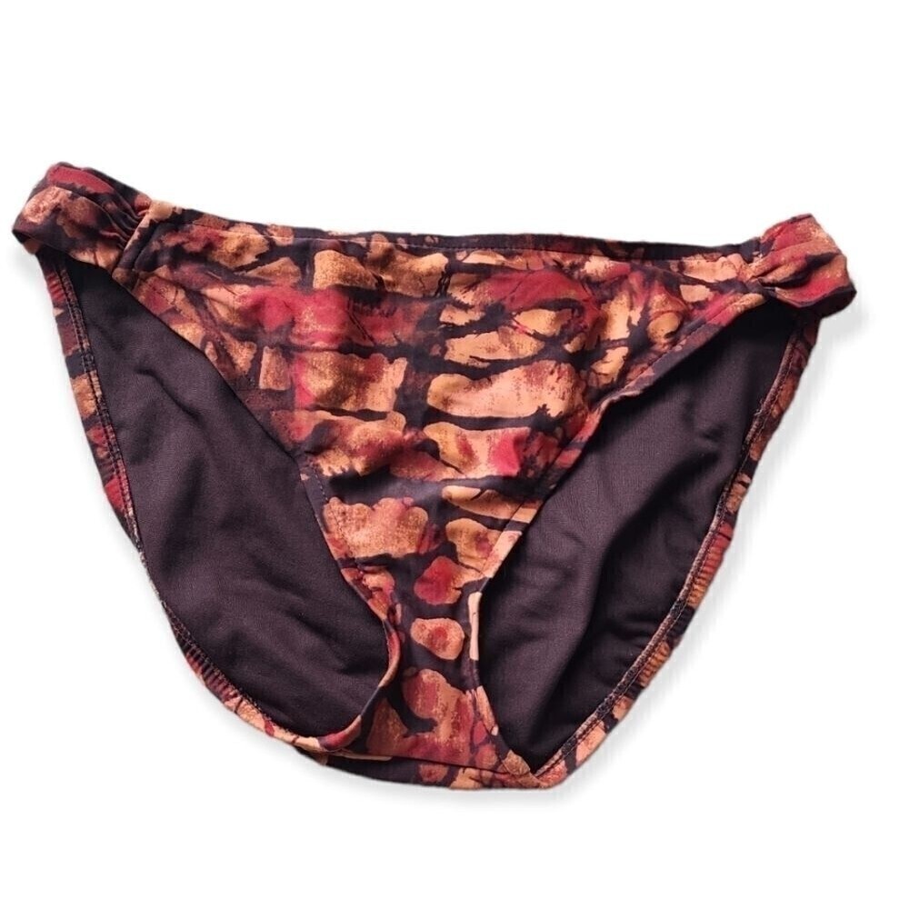 BISOU Bisou Leopard Rusted Bikini Bottom Size Large